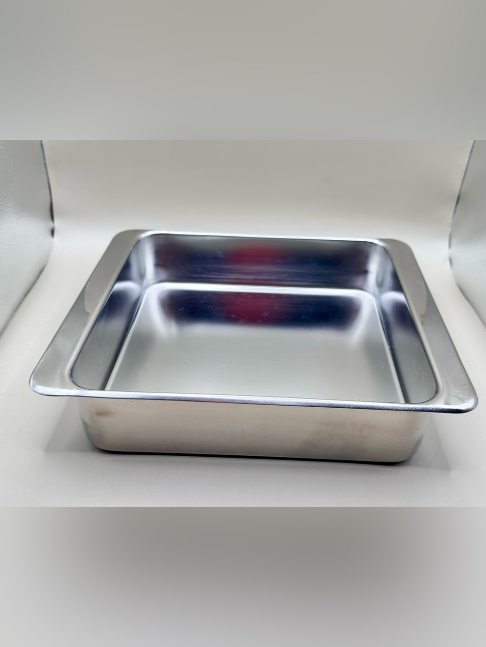 Vintage Revere Ware 2518 Stainless Steel Square Baking Pan 8x8 Korea
